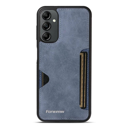 FORWENW F5 Series For Samsung Galaxy A14 5G / 4G Case PU Leather+TPU Card Holder Phone Back Cover