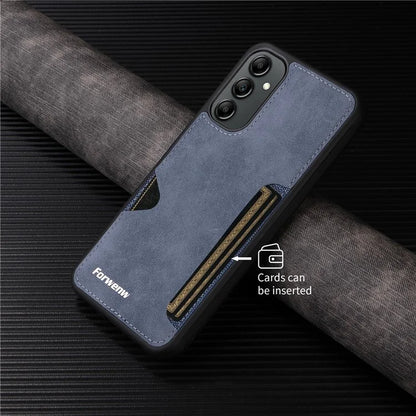 FORWENW F5 Series For Samsung Galaxy A14 5G / 4G Case PU Leather+TPU Card Holder Phone Back Cover