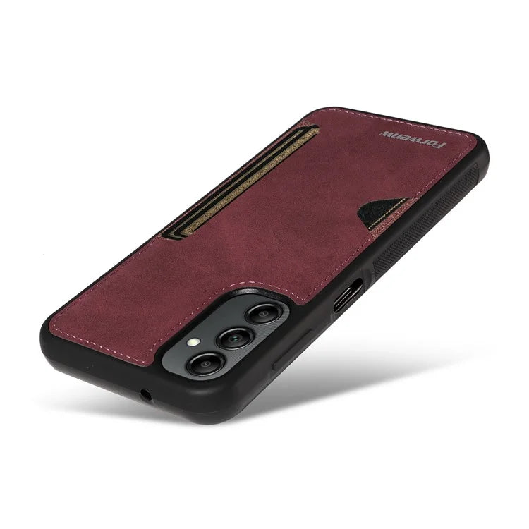 FORWENW F5 Series For Samsung Galaxy A14 5G / 4G Case PU Leather+TPU Card Holder Phone Back Cover