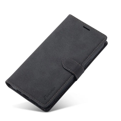 FORWENW F1 Series For iPhone 15 Pro Case PU Leather Magnetic Clasp Full Protection Phone Wallet Cover