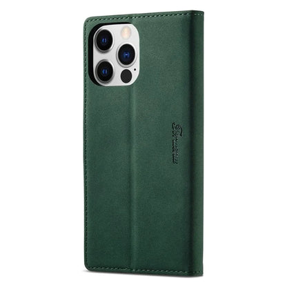 FORWENW F1 Series For iPhone 15 Pro Case PU Leather Magnetic Clasp Full Protection Phone Wallet Cover