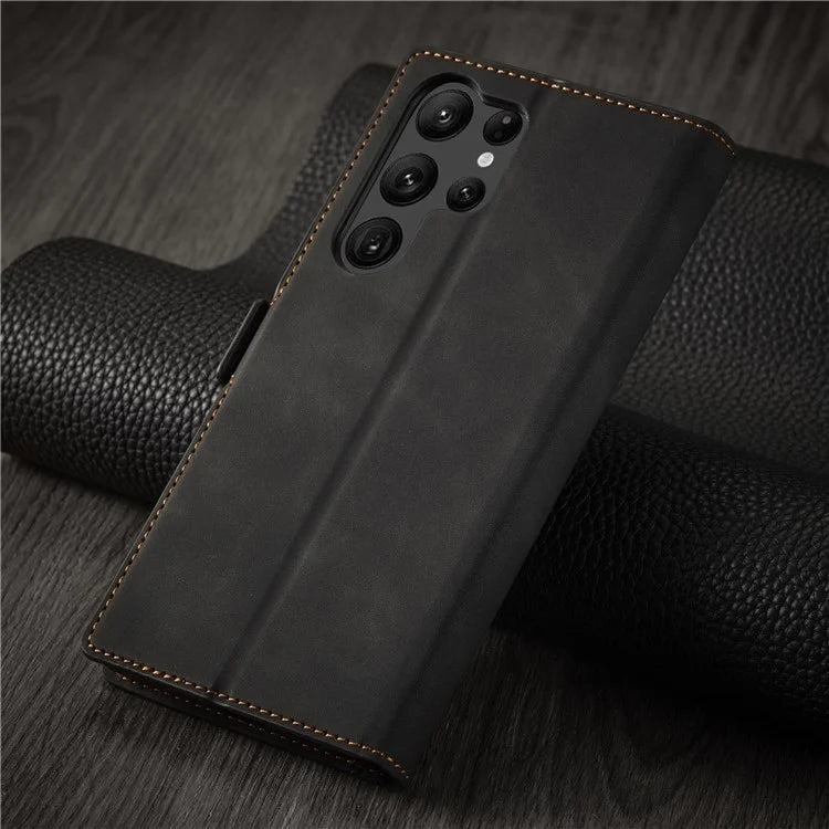 FORWENW Fantasy Series for Samsung Galaxy S24 Ultra Skin-touch Leather Phone Cover Stand Wallet Case