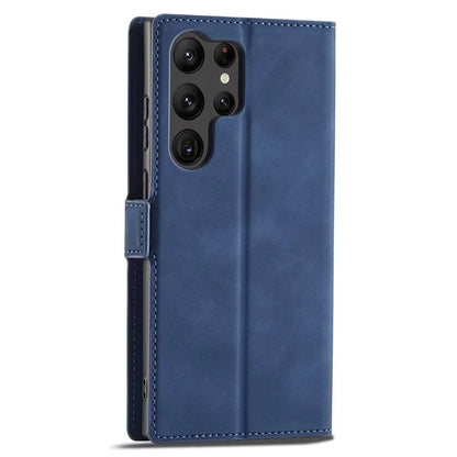 FORWENW Fantasy Series for Samsung Galaxy S24 Ultra Skin-touch Leather Phone Cover Stand Wallet Case