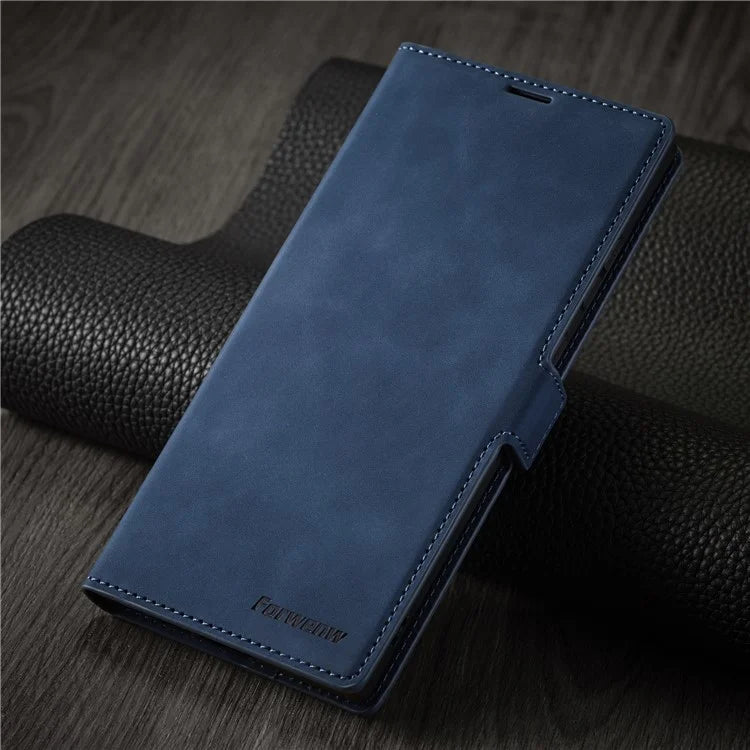 FORWENW Fantasy Series for Samsung Galaxy S24 Ultra Skin-touch Leather Phone Cover Stand Wallet Case