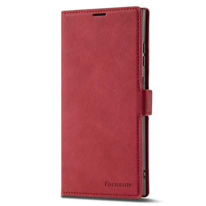 FORWENW Fantasy Series for Samsung Galaxy S24 Ultra Skin-touch Leather Phone Cover Stand Wallet Case