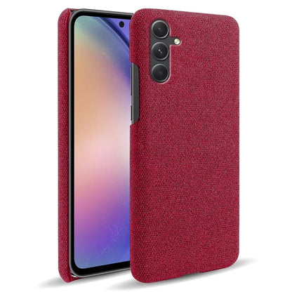 For Samsung Galaxy A55 5G Cloth+PC Phone Case Shockproof Slim Cell Phone Cover