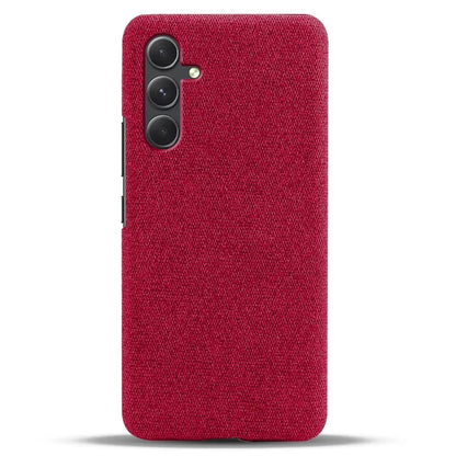 For Samsung Galaxy A55 5G Cloth+PC Phone Case Shockproof Slim Cell Phone Cover