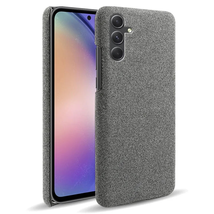 For Samsung Galaxy A55 5G Cloth+PC Phone Case Shockproof Slim Cell Phone Cover