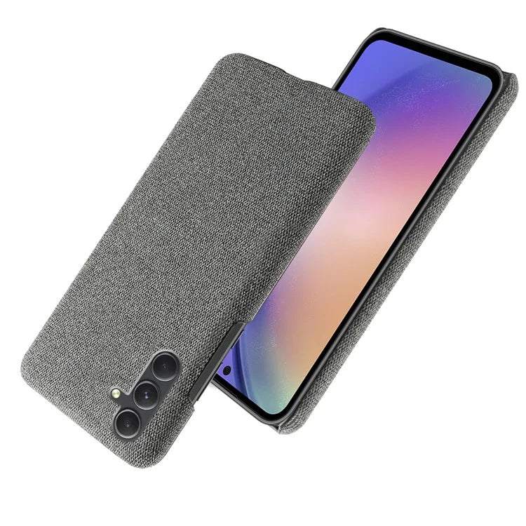 For Samsung Galaxy A55 5G Cloth+PC Phone Case Shockproof Slim Cell Phone Cover