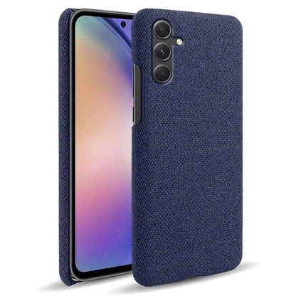 For Samsung Galaxy A55 5G Cloth+PC Phone Case Shockproof Slim Cell Phone Cover