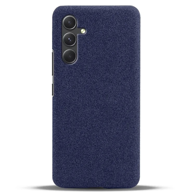 For Samsung Galaxy A55 5G Cloth+PC Phone Case Shockproof Slim Cell Phone Cover