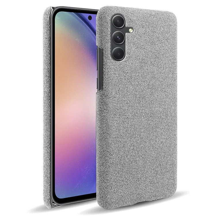For Samsung Galaxy A55 5G Cloth+PC Phone Case Shockproof Slim Cell Phone Cover