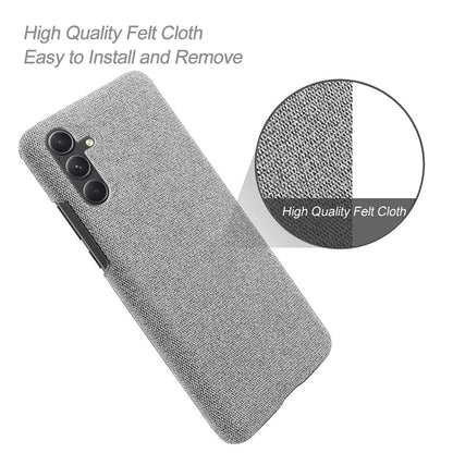 For Samsung Galaxy A55 5G Cloth+PC Phone Case Shockproof Slim Cell Phone Cover