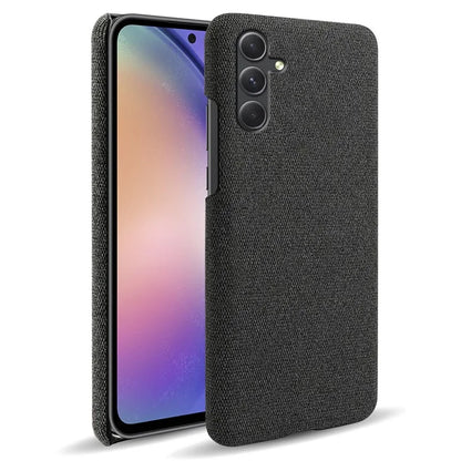 For Samsung Galaxy A55 5G Cloth+PC Phone Case Shockproof Slim Cell Phone Cover