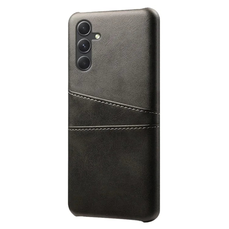 For Samsung Galaxy A35 5G Phone Case Leather+PC Shockproof Cover with Dual Card Slots