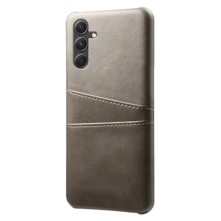 For Samsung Galaxy A35 5G Phone Case Leather+PC Shockproof Cover with Dual Card Slots