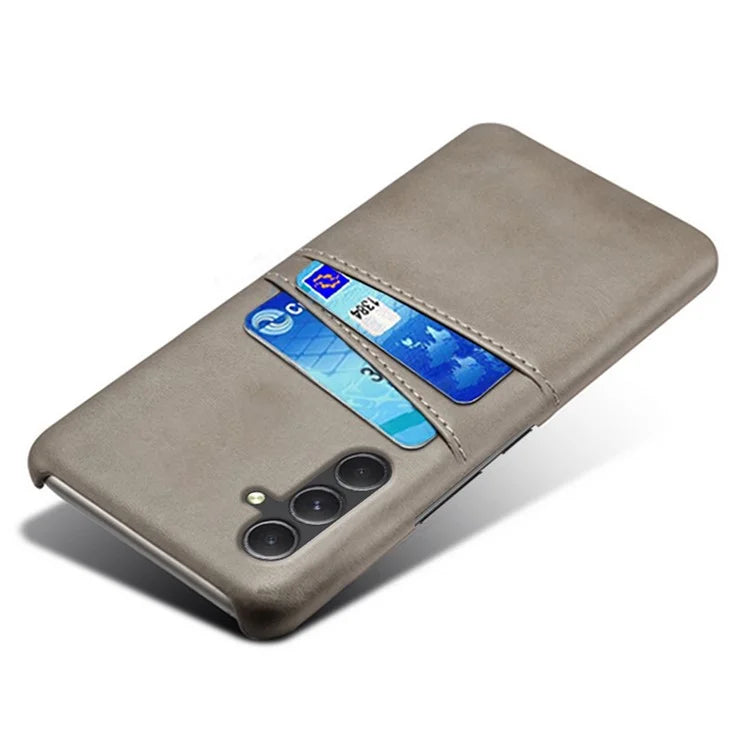For Samsung Galaxy A35 5G Phone Case Leather+PC Shockproof Cover with Dual Card Slots