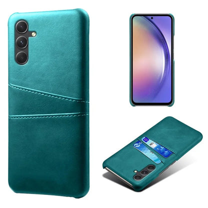 For Samsung Galaxy A35 5G Phone Case Leather+PC Shockproof Cover with Dual Card Slots