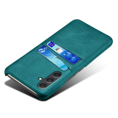 For Samsung Galaxy A35 5G Phone Case Leather+PC Shockproof Cover with Dual Card Slots