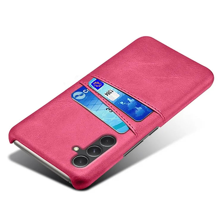 For Samsung Galaxy A35 5G Phone Case Leather+PC Shockproof Cover with Dual Card Slots