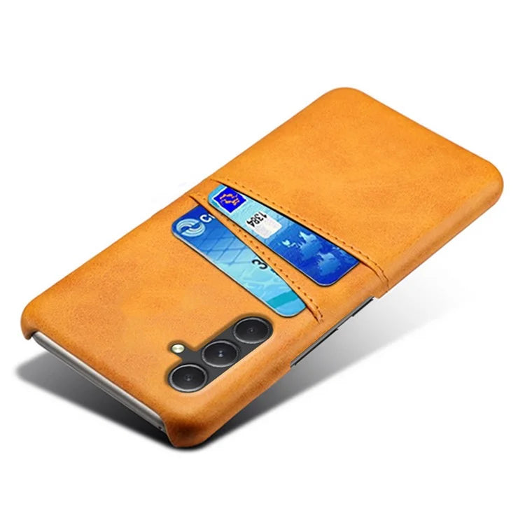 Shockproof Phone Case for Samsung Galaxy A55 5G PU Leather+PC Cover with Dual Card Slots