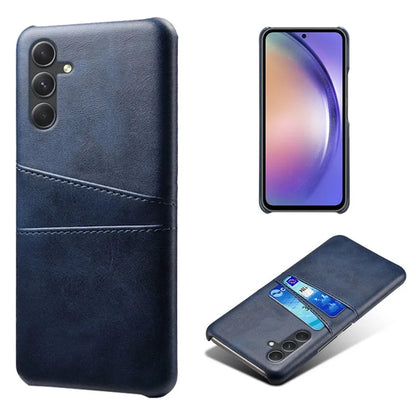 Shockproof Phone Case for Samsung Galaxy A55 5G PU Leather+PC Cover with Dual Card Slots