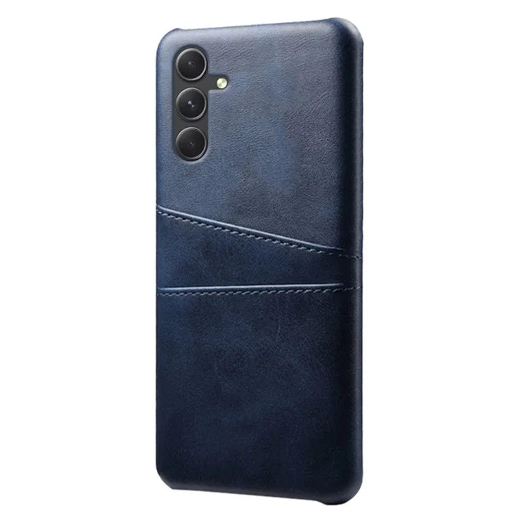 Shockproof Phone Case for Samsung Galaxy A55 5G PU Leather+PC Cover with Dual Card Slots