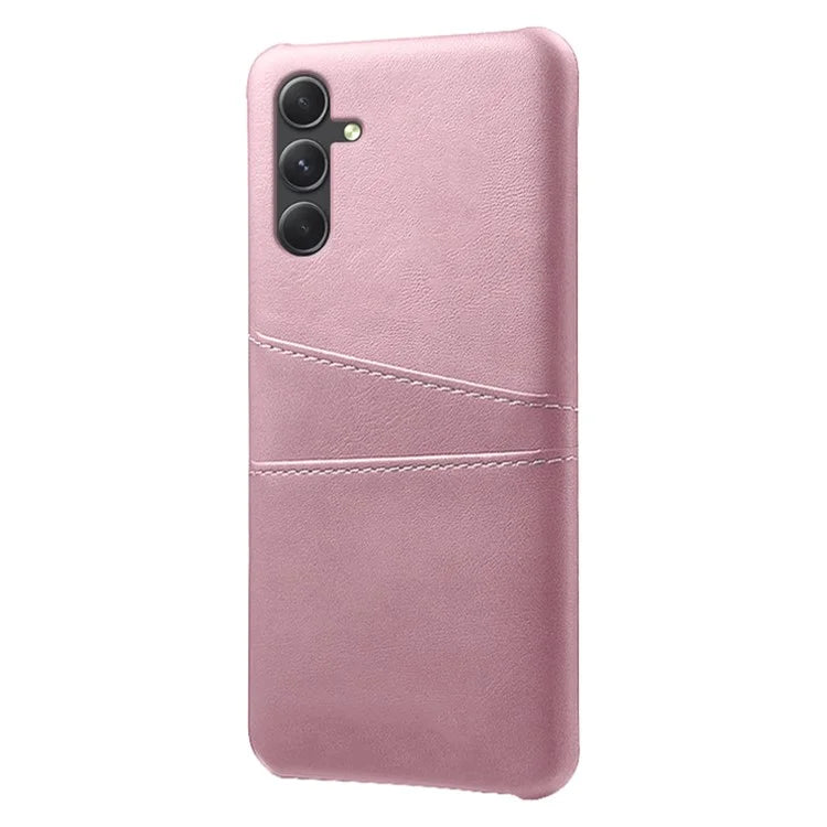 Shockproof Phone Case for Samsung Galaxy A55 5G PU Leather+PC Cover with Dual Card Slots