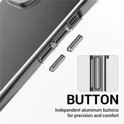 For iPhone 14 TPU+PC Cases Anti-Drop Metal Lens Frame Phone Cover