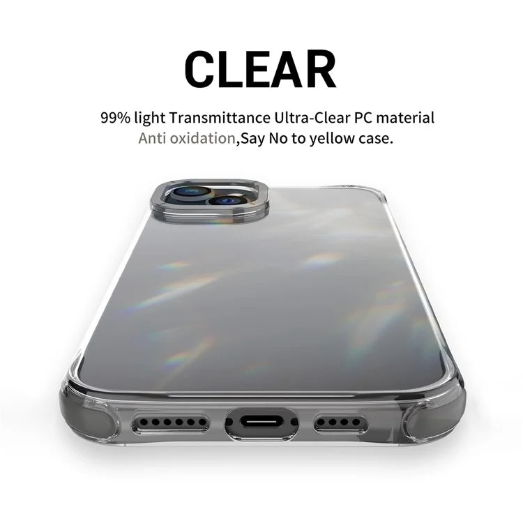 For iPhone 14 TPU+PC Cases Anti-Drop Metal Lens Frame Phone Cover