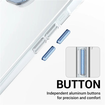 For iPhone 14 TPU+PC Cases Anti-Drop Metal Lens Frame Phone Cover