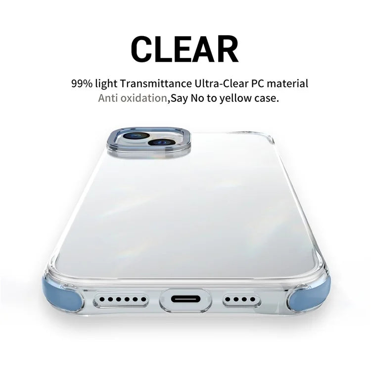 For iPhone 14 TPU+PC Cases Anti-Drop Metal Lens Frame Phone Cover