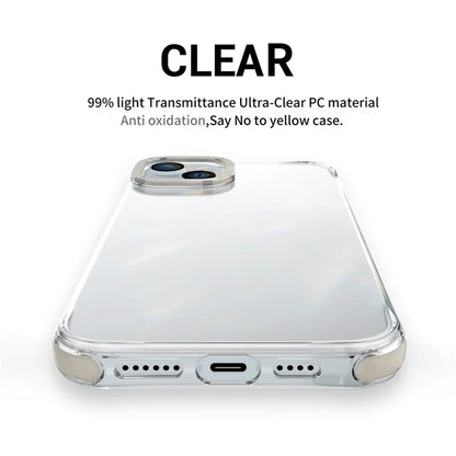 For iPhone 14 TPU+PC Cases Anti-Drop Metal Lens Frame Phone Cover
