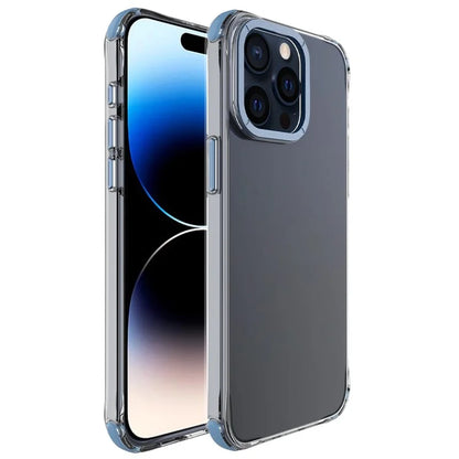 For iPhone 14 Pro Max Cases TPU+PC Phone Cover with Metal Lens Frame