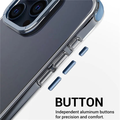 For iPhone 14 Pro Max Cases TPU+PC Phone Cover with Metal Lens Frame