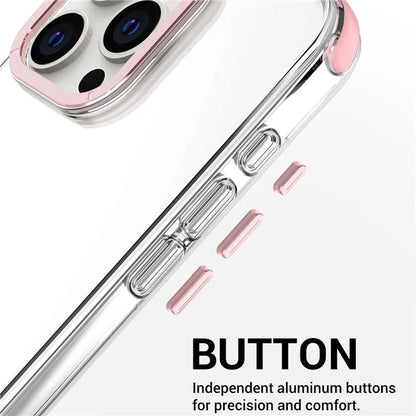 For iPhone 14 Pro Max Cases TPU+PC Phone Cover with Metal Lens Frame