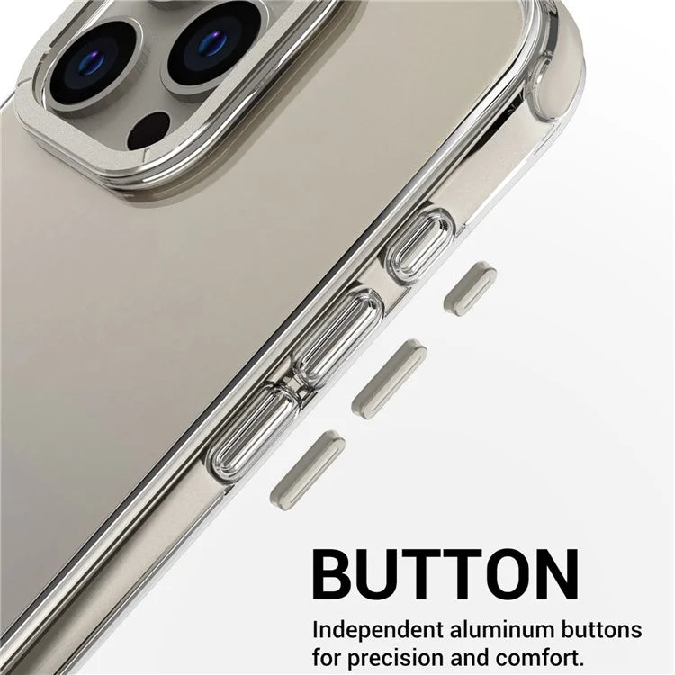For iPhone 14 Pro Max Cases TPU+PC Phone Cover with Metal Lens Frame
