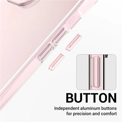 For iPhone 14 Plus Shockproof Cases Metal Lens Frame TPU+PC Phone Cover