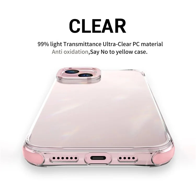 For iPhone 14 Plus Shockproof Cases Metal Lens Frame TPU+PC Phone Cover