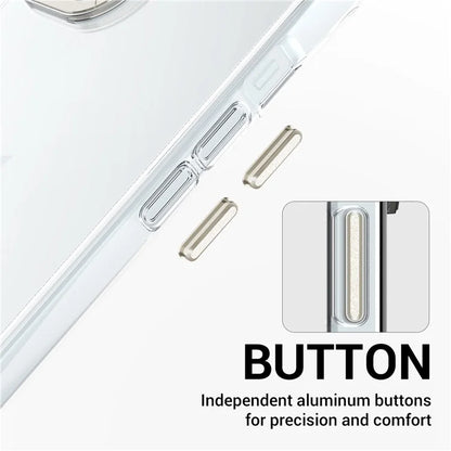 For iPhone 14 Plus Shockproof Cases Metal Lens Frame TPU+PC Phone Cover