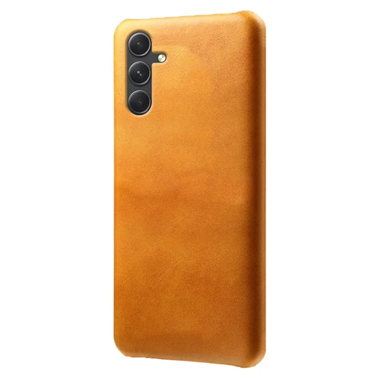 For Samsung Galaxy A35 5G PU Leather+PC Mobile Phone Cover Calf Texture Case