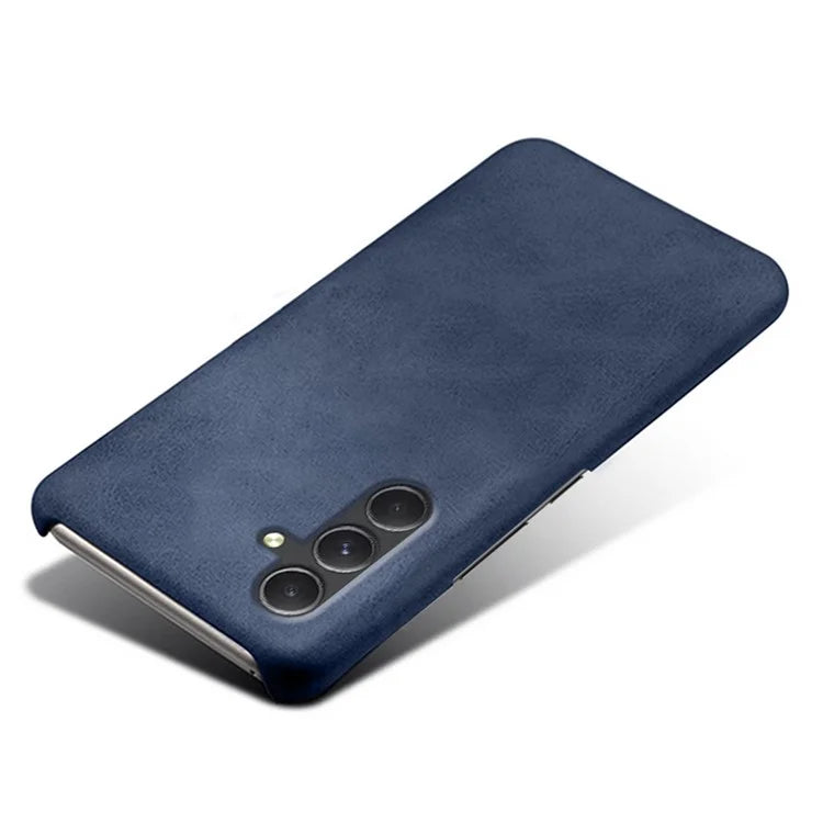 For Samsung Galaxy A35 5G PU Leather+PC Mobile Phone Cover Calf Texture Case
