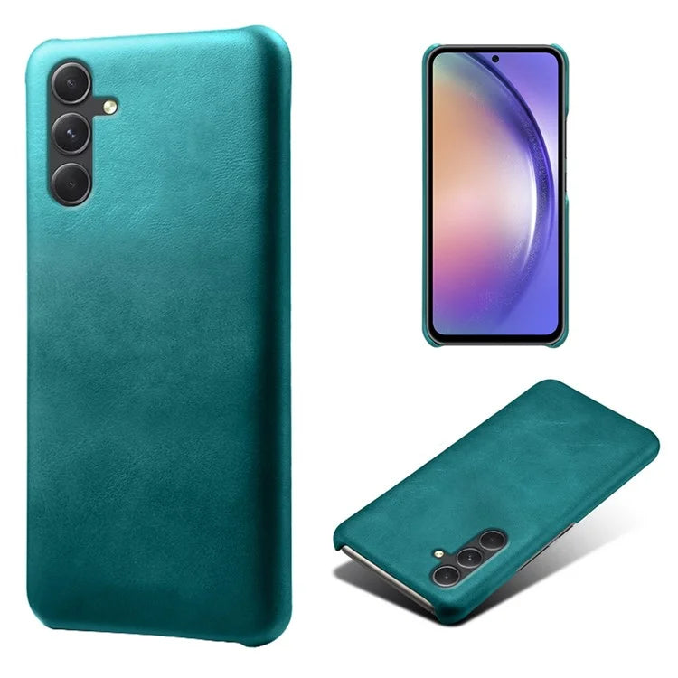 For Samsung Galaxy A35 5G PU Leather+PC Mobile Phone Cover Calf Texture Case