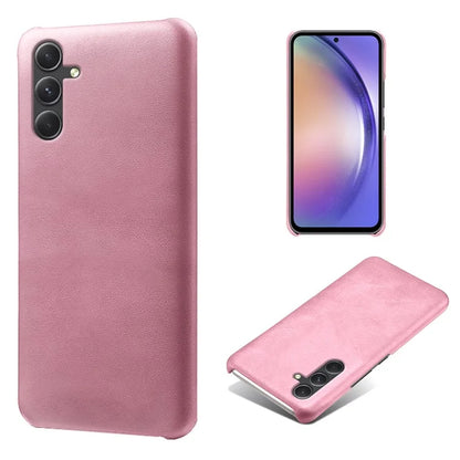 For Samsung Galaxy A35 5G PU Leather+PC Mobile Phone Cover Calf Texture Case