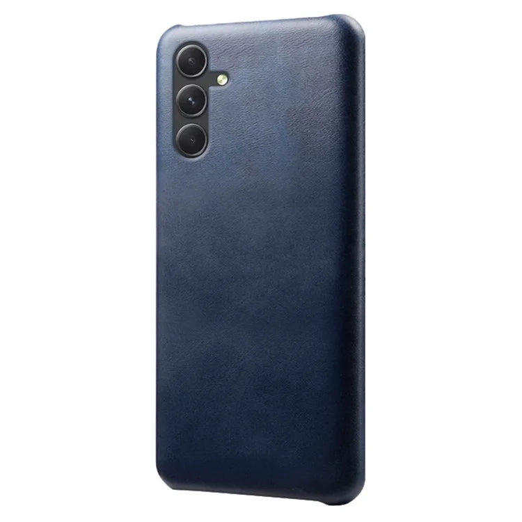 For Samsung Galaxy A55 5G Phone Cover Anti-scratch Calf Texture PU Leather+PC Phone Case