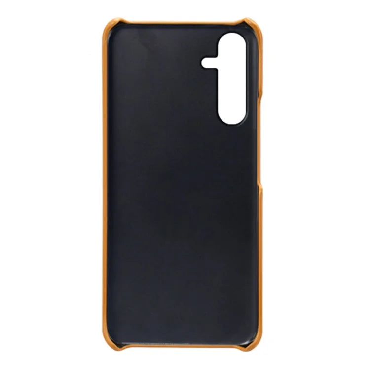 For Samsung Galaxy A55 5G Phone Cover Anti-scratch Calf Texture PU Leather+PC Phone Case