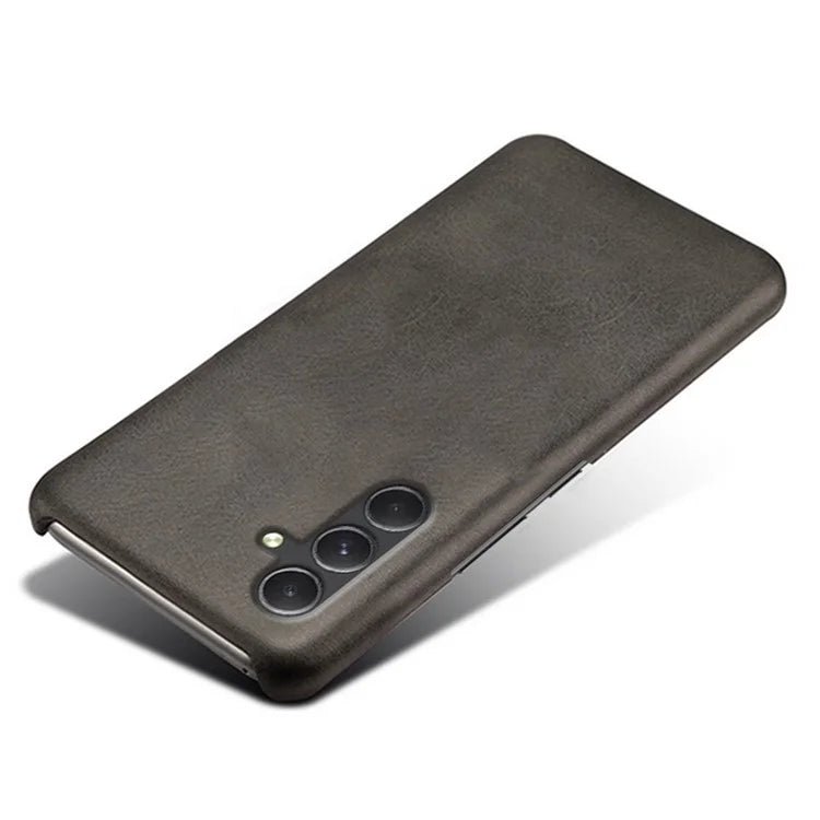For Samsung Galaxy A55 5G Phone Cover Anti-scratch Calf Texture PU Leather+PC Phone Case