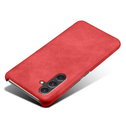 For Samsung Galaxy A55 5G Phone Cover Anti-scratch Calf Texture PU Leather+PC Phone Case