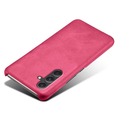 For Samsung Galaxy A55 5G Phone Cover Anti-scratch Calf Texture PU Leather+PC Phone Case