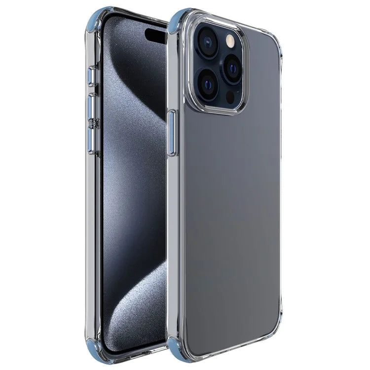 For iPhone 15 Pro Max Case Drop Proof TPU+PC Phone Cover (Big Lens Hole)